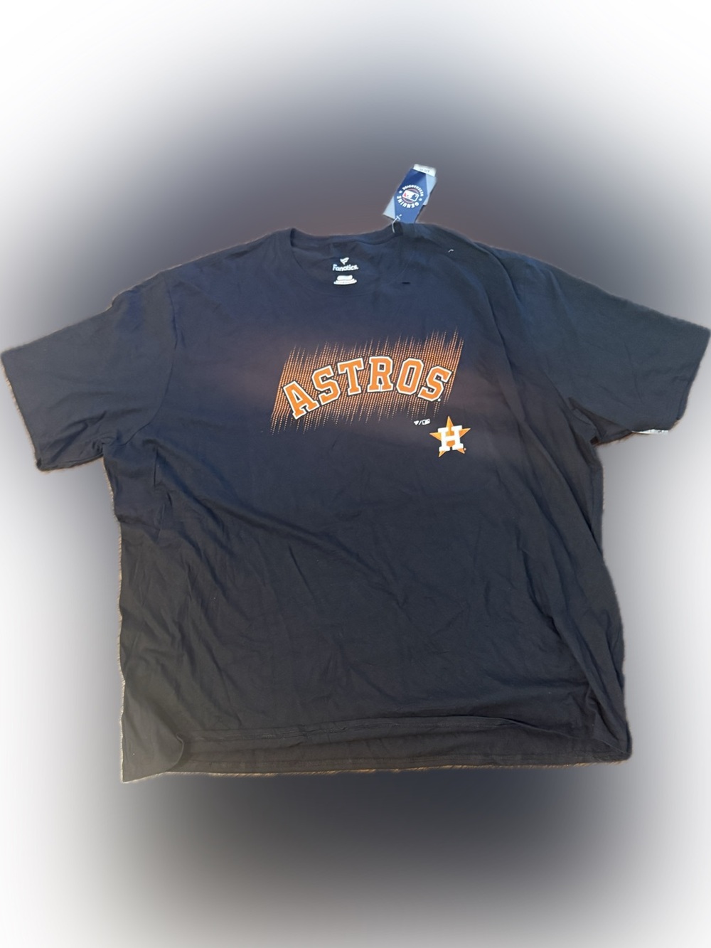 Majestic Houston Astros Black Tee with Orange Logo | Sz 5X | BNw/tags